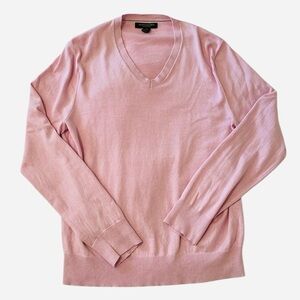 Banana Republic Men’s Medium Pink V Neck Silk Cashmere Blend
